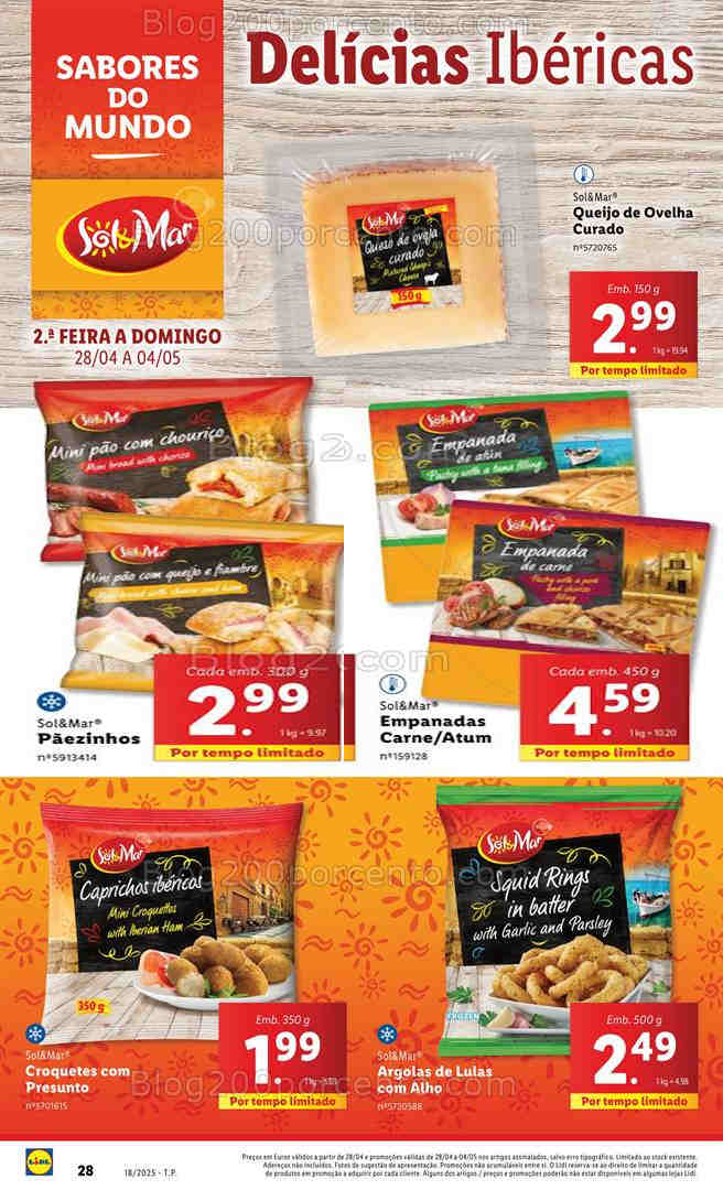Antevisão Folheto LIDL Sabores do Mundo Promoções de 28 abril a 4 maio