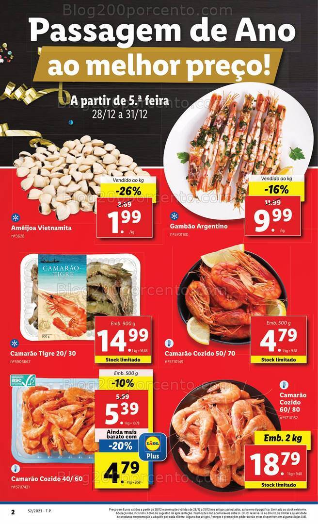 Antevisão Folheto LIDL Promoções de 28 a 31 dezembro