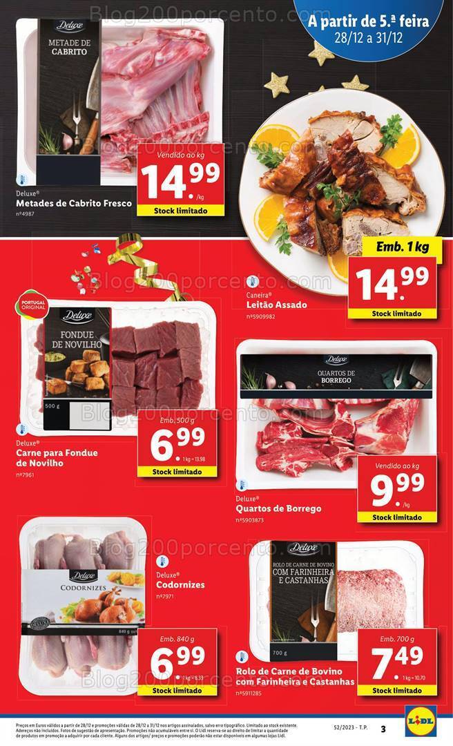 Antevisão Folheto LIDL Promoções de 28 a 31 dezembro