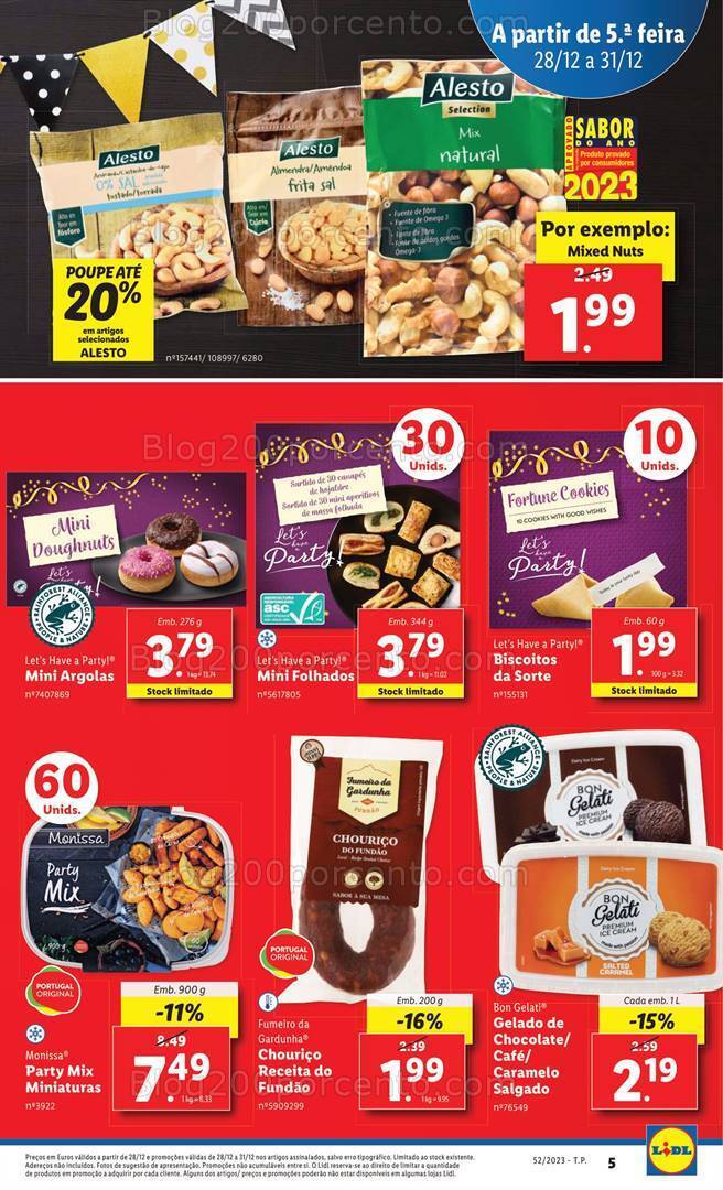 Antevisão Folheto LIDL Promoções de 28 a 31 dezembro