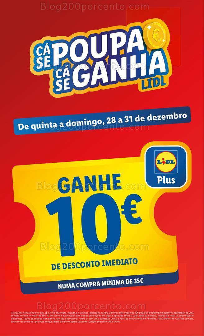 Antevisão Folheto LIDL Promoções de 28 a 31 dezembro