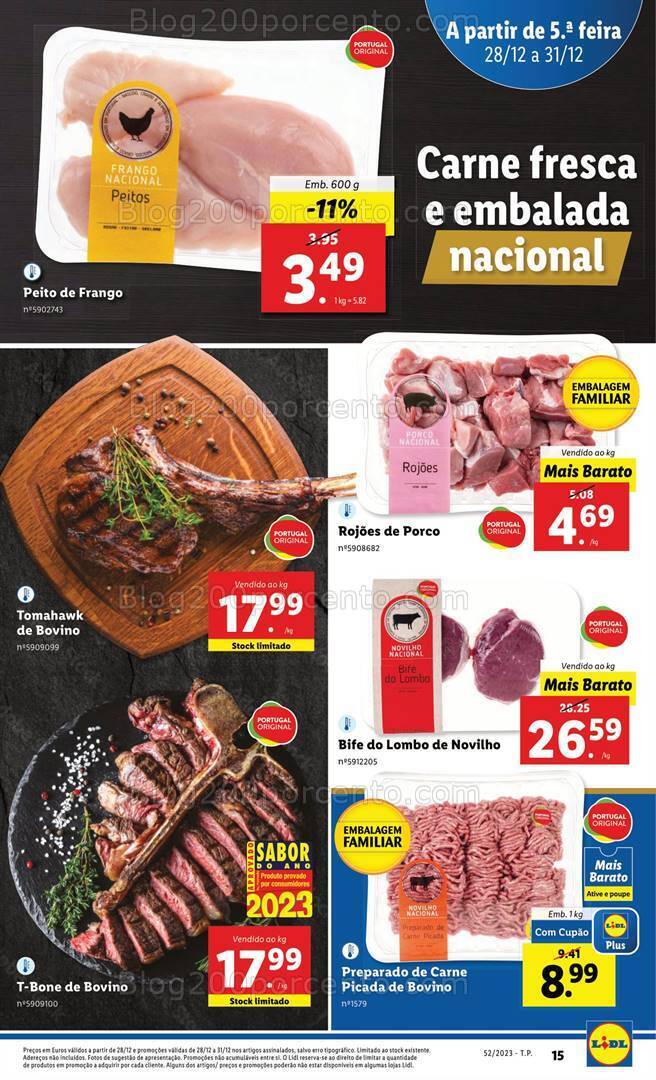 Antevisão Folheto LIDL Promoções de 28 a 31 dezembro