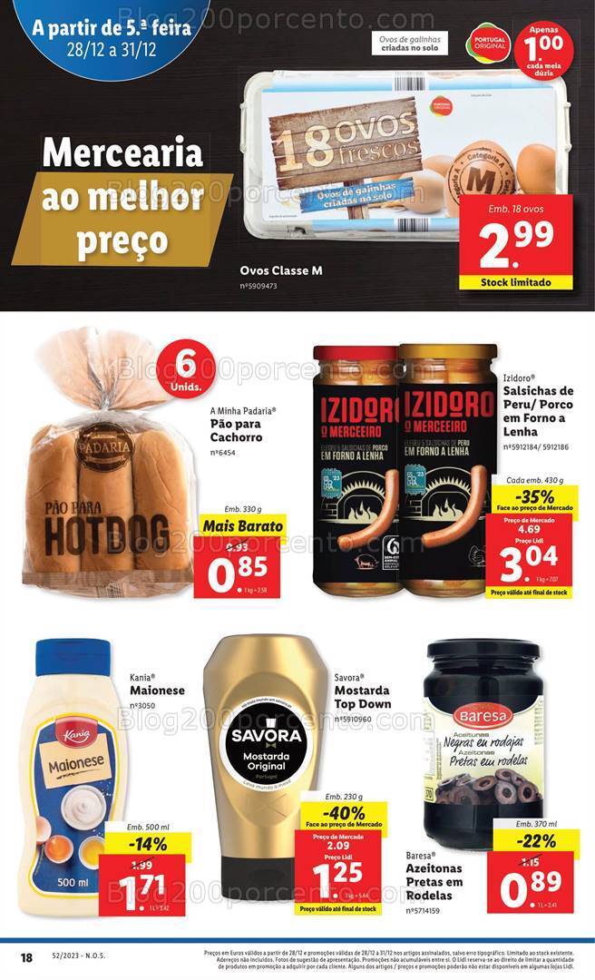 Antevisão Folheto LIDL Promoções de 28 a 31 dezembro