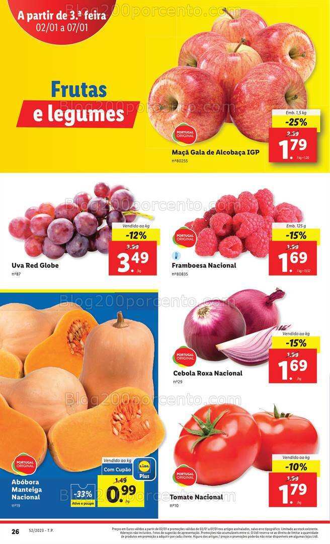 Antevisão Folheto LIDL Promoções de 2 a 7 janeiro