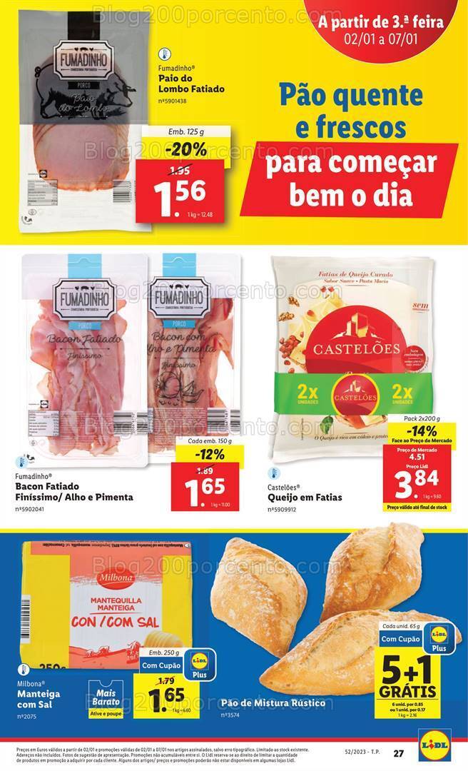 Antevisão Folheto LIDL Promoções de 2 a 7 janeiro