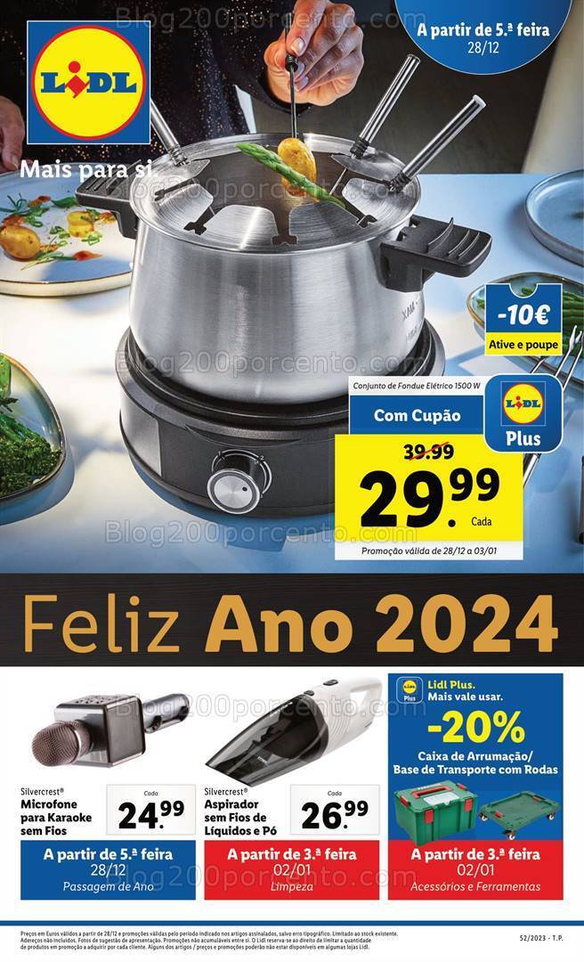 Antevisão Folheto LIDL Bazar Promoções de 28 dezembro a 7 janeiro
