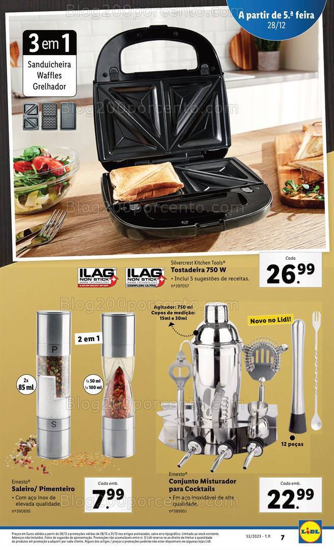 Antevisão Folheto LIDL Bazar Promoções de 28 dezembro a 7 janeiro