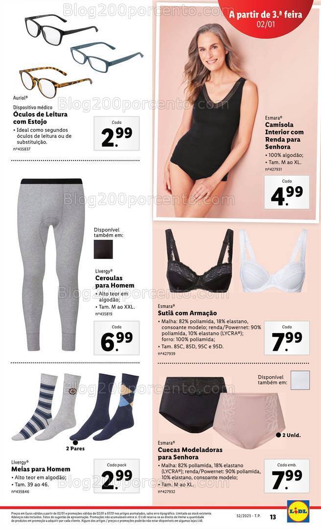 Antevisão Folheto LIDL Bazar Promoções a partir de 2 janeiro