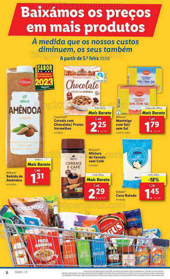 Antevisão Folheto LIDL Baixa de Preços Promoções de 29 junho a 5 julho