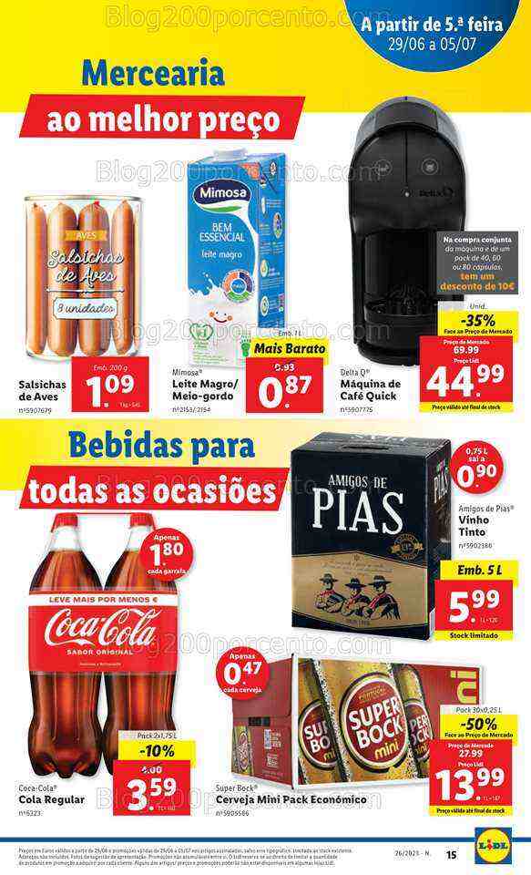 Antevisão Folheto LIDL Promoções de 28 junho a 5 julho