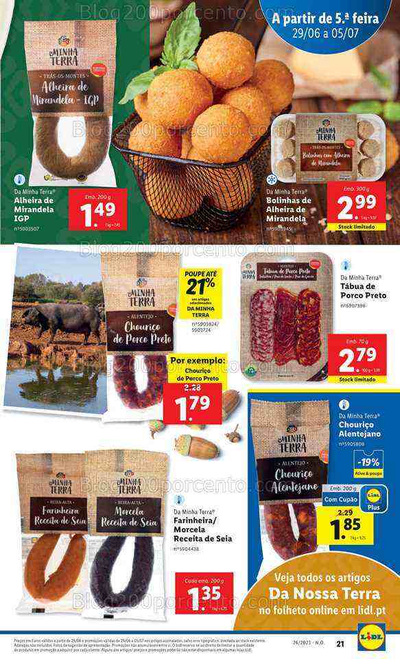 Antevisão Folheto LIDL Sabores da Nossa Terra Promoções de 29 junho a 5 julho