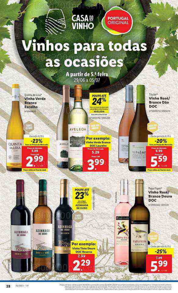 Antevisão Folheto LIDL Promoções de 28 junho a 5 julho