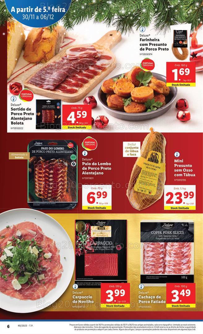 Antevisão Folheto LIDL Promoções de 30 novembro a 6 dezembro