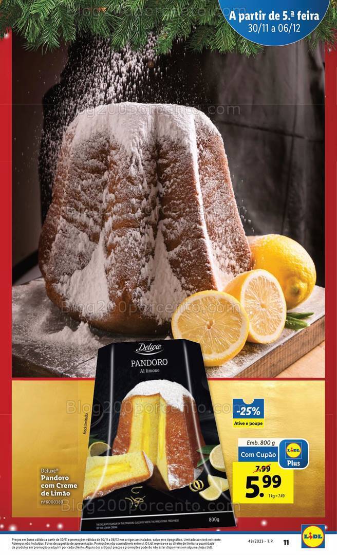 Antevisão Folheto LIDL Promoções de 30 novembro a 6 dezembro