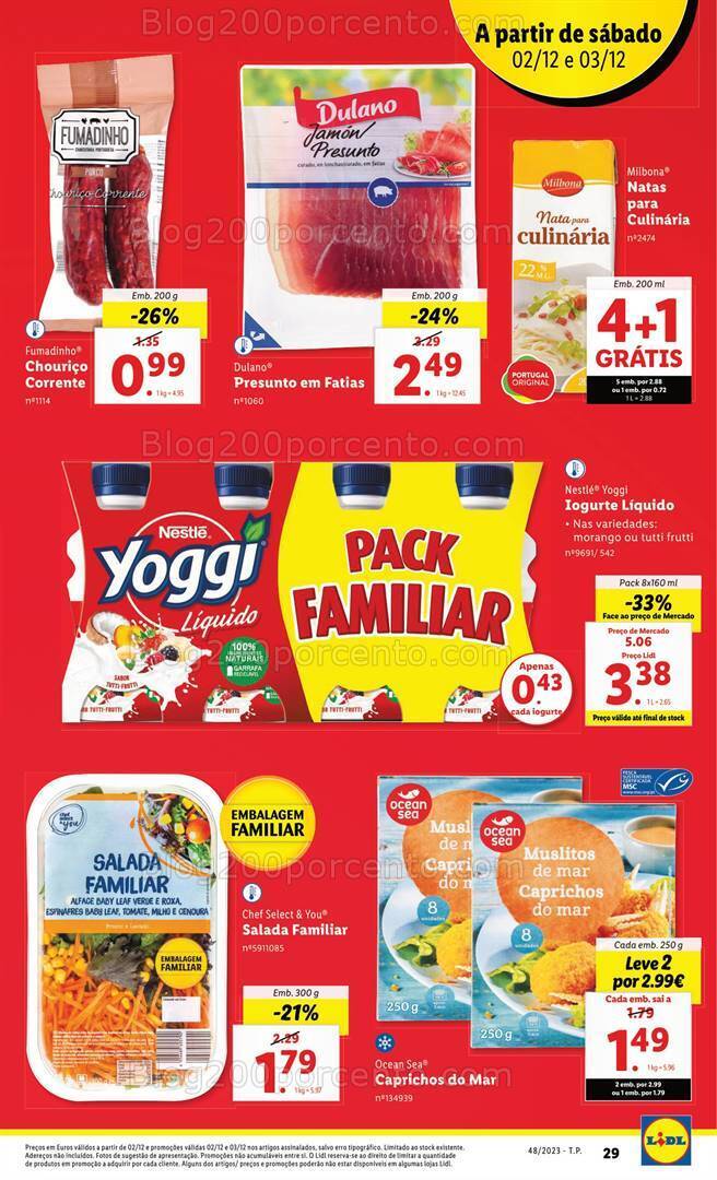 Antevisão Folheto LIDL Promoções Fim de Semana - 2e 3 dezembro