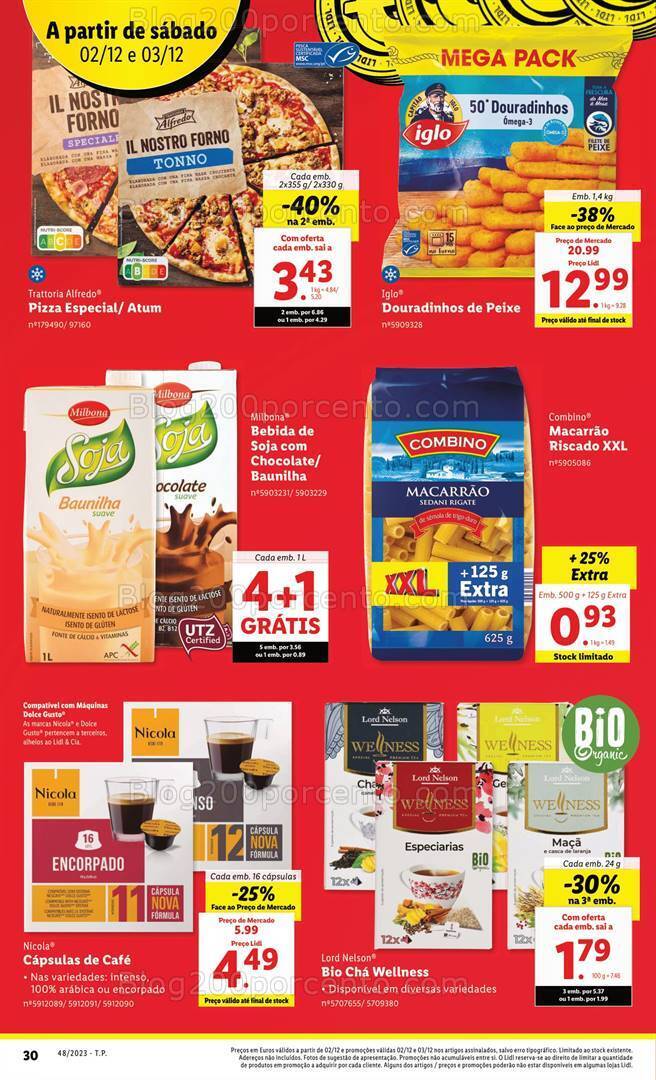 Antevisão Folheto LIDL Promoções Fim de Semana - 2e 3 dezembro