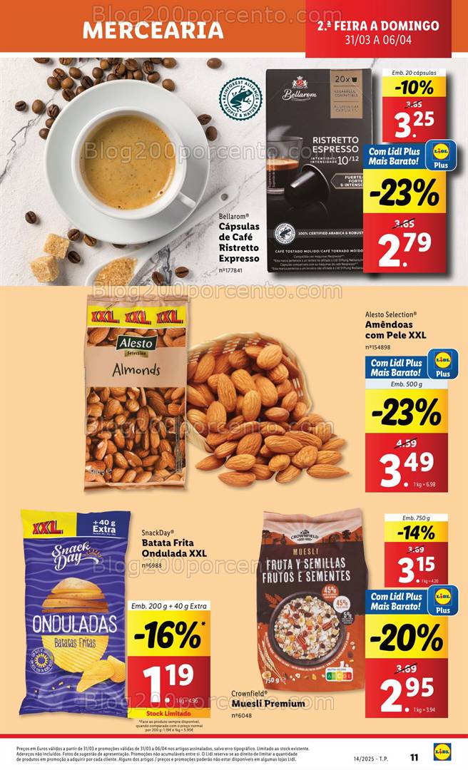 Antevisão Folheto LIDL Promoções 31 março a 6 abril