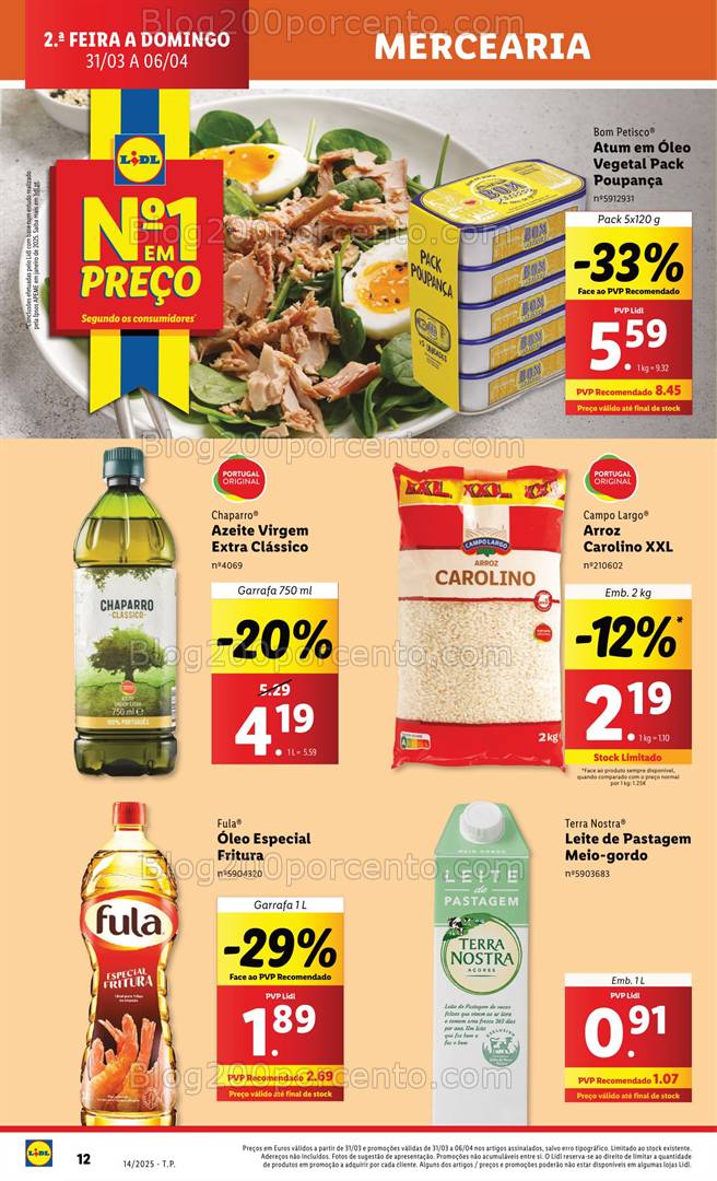 Antevisão Folheto LIDL Promoções 31 março a 6 abril