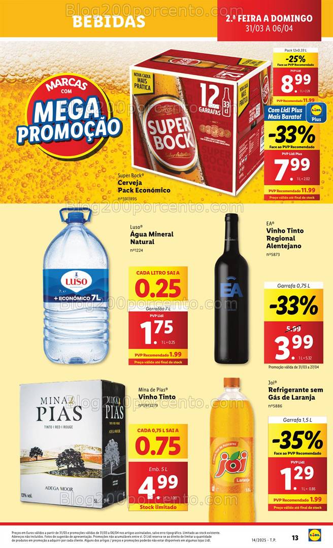Antevisão Folheto LIDL Promoções 31 março a 6 abril
