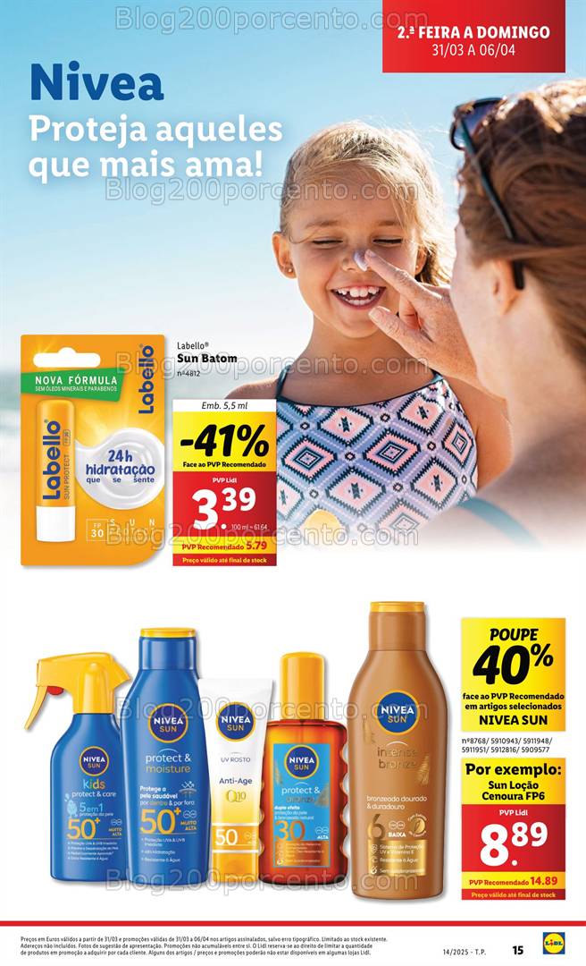 Antevisão Folheto LIDL Promoções 31 março a 6 abril