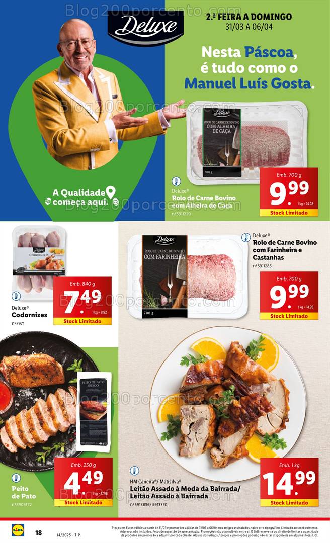 Antevisão Folheto LIDL Promoções 31 março a 6 abril
