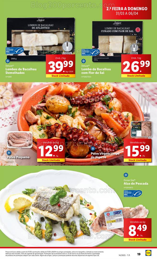Antevisão Folheto LIDL Promoções 31 março a 6 abril