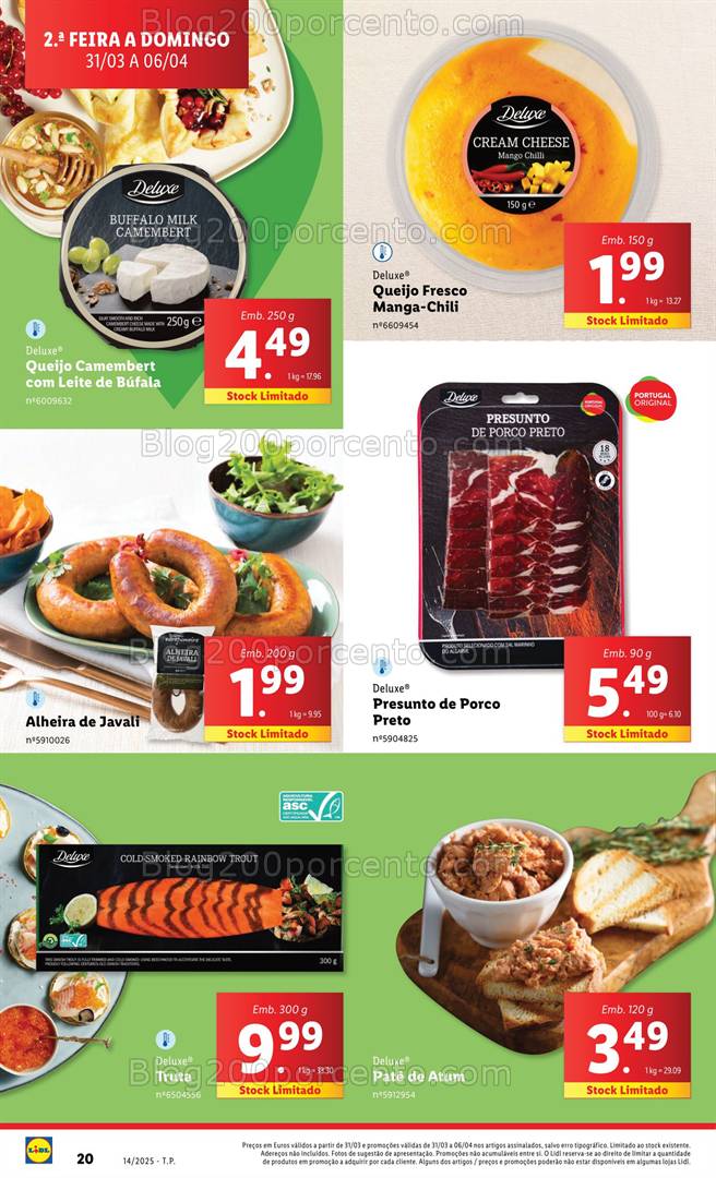 Antevisão Folheto LIDL Promoções 31 março a 6 abril