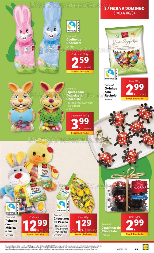Antevisão Folheto LIDL Promoções 31 março a 6 abril