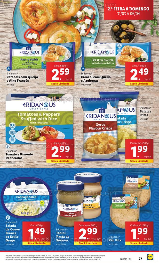Antevisão Folheto LIDL Sabores do Mundo Promoções 31 março a 6 abril