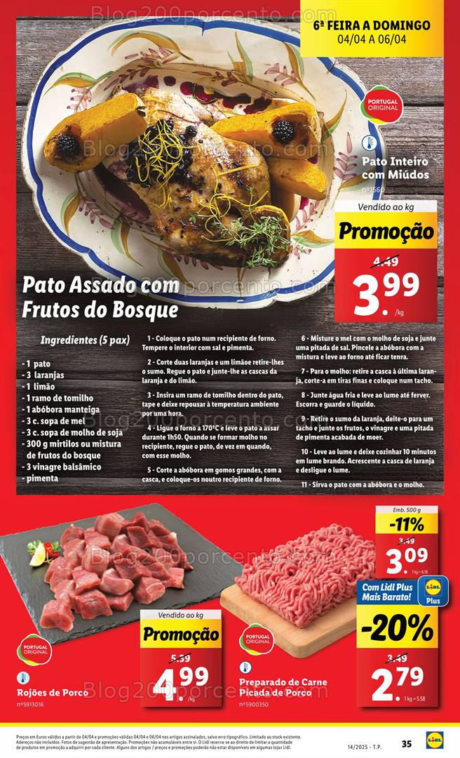 Antevisão Folheto LIDL Promoções 31 março a 6 abril