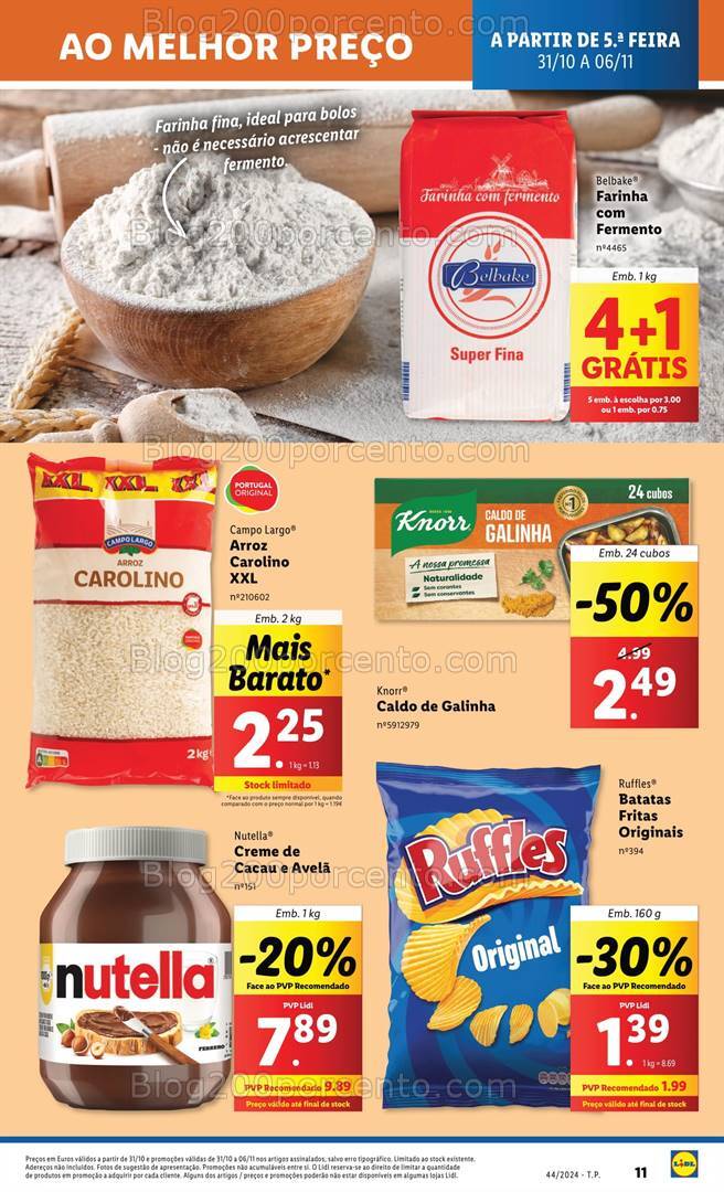 Antevisão Folheto LIDL Promoções de 31 outubro a 6 novembro