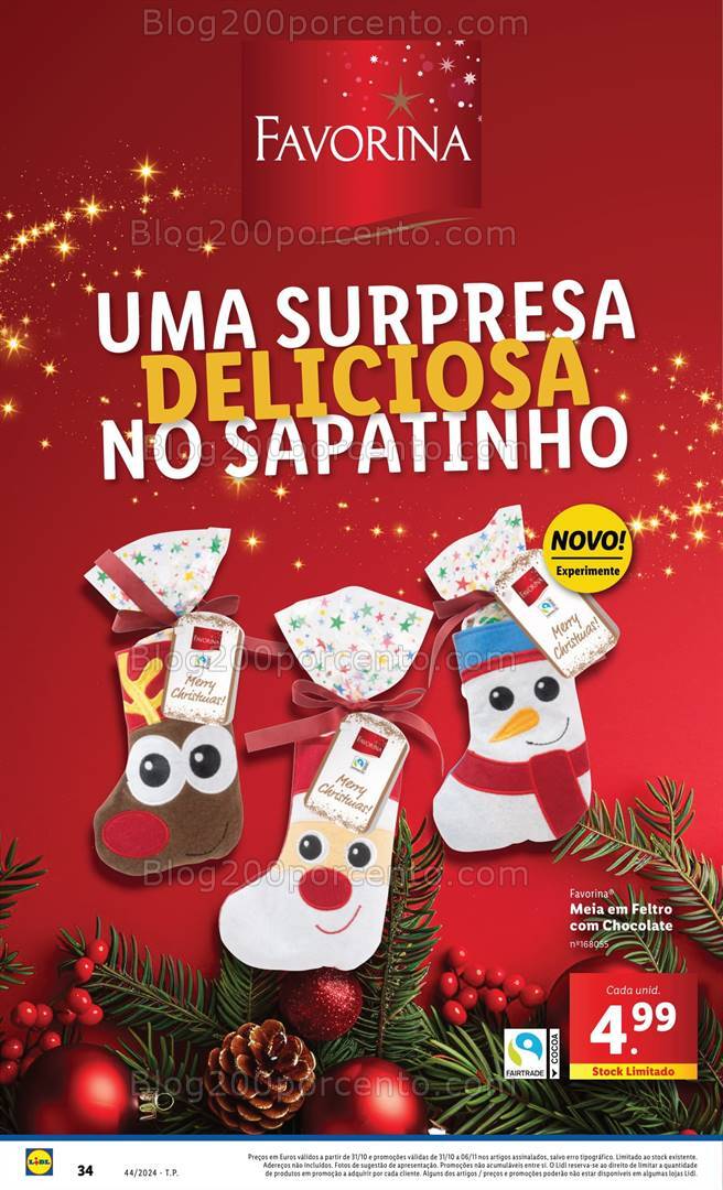 Antevisão Folheto LIDL Especial Natal Promoções de 31 outubro a 6 novembro