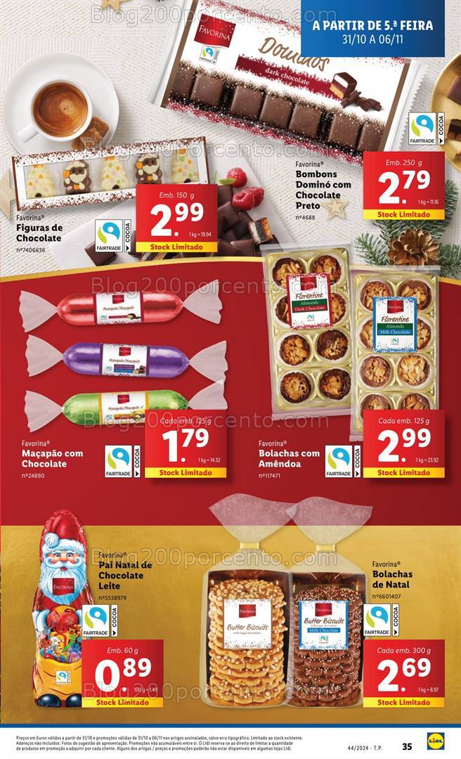 Antevisão Folheto LIDL Especial Natal Promoções de 31 outubro a 6 novembro