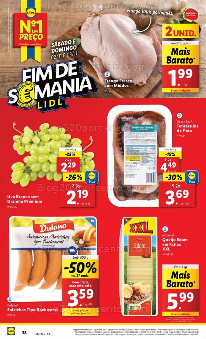 Antevisão Folheto LIDL Promoções de 31 outubro a 6 novembro