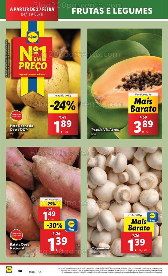 Antevisão Folheto LIDL Promoções de 31 outubro a 6 novembro