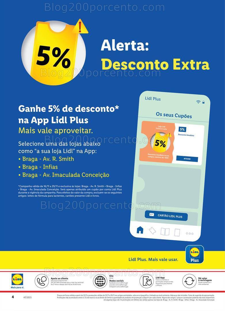 Antevisão Folheto LIDL Extra II Promoções até 29 novembro