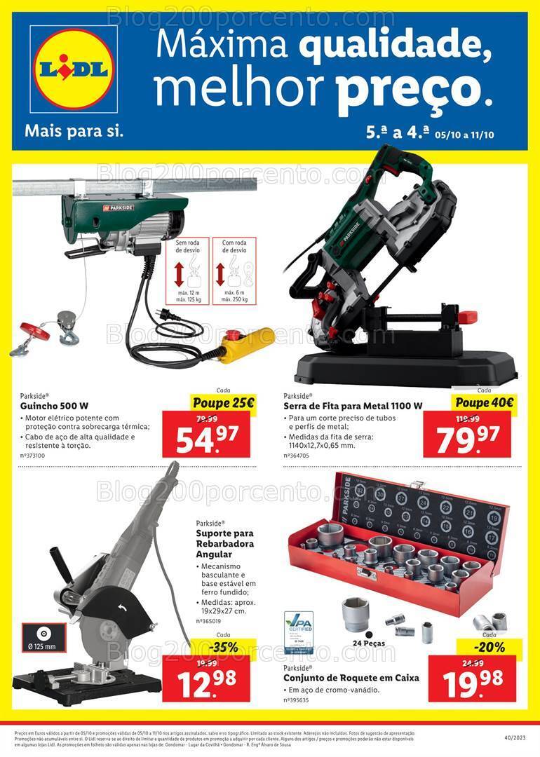 Antevisão Folheto LIDL Bazar Extra Gondomar Promoções de 5 a 11 outubro