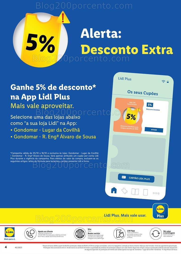 Antevisão Folheto LIDL Bazar Extra Gondomar Promoções de 5 a 11 outubro