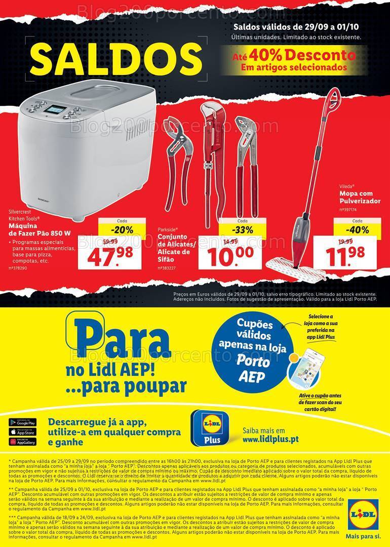 Antevisão Folheto LIDL Extra AEP Promoções de 25 setembro a 1 outubro