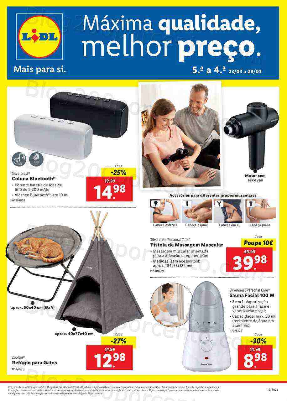 Antevisão Folheto LIDL Bazar Extra Aberturas Promoções de 23 a 29 março