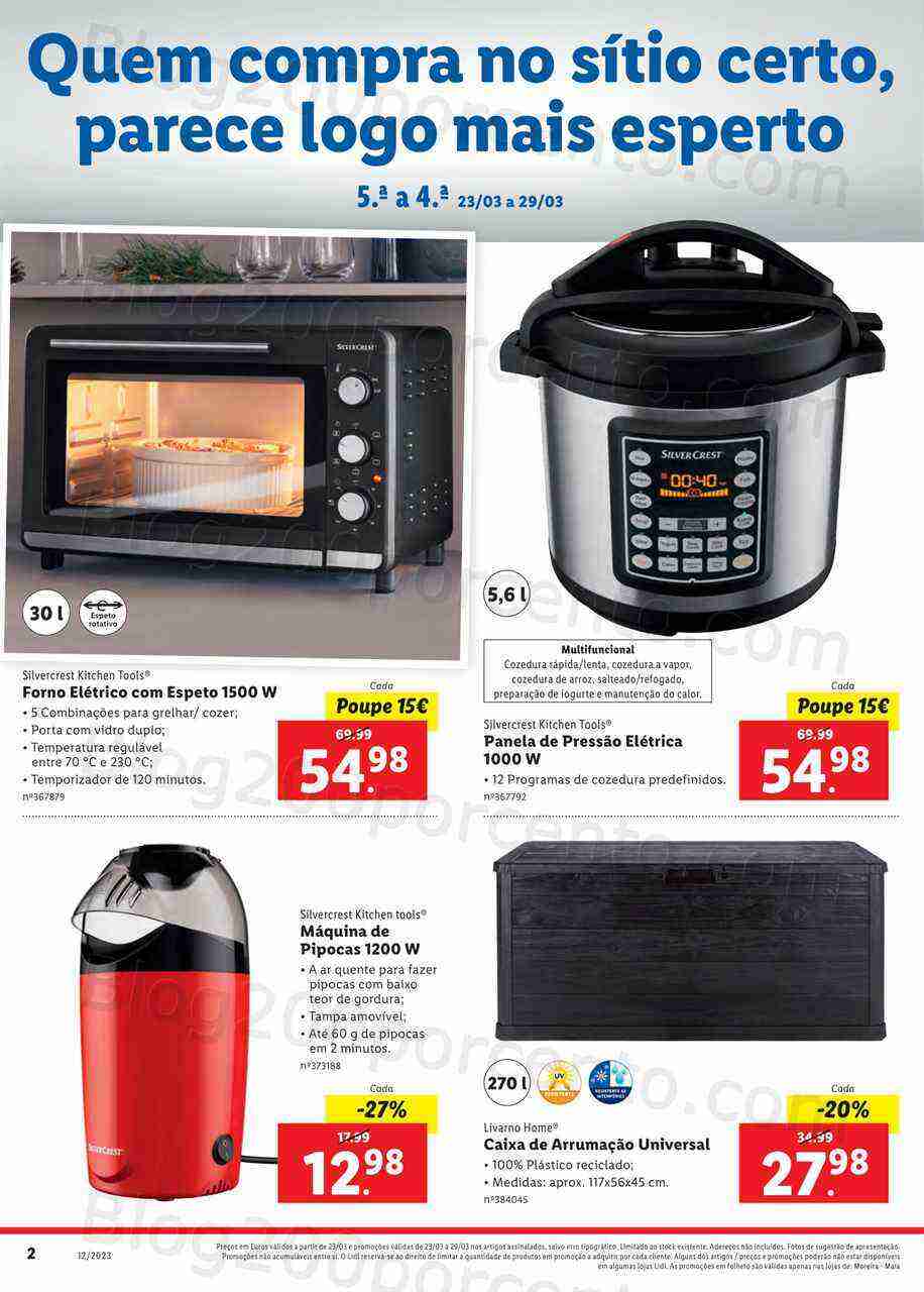 Antevisão Folheto LIDL Bazar Extra Aberturas Promoções de 23 a 29 março