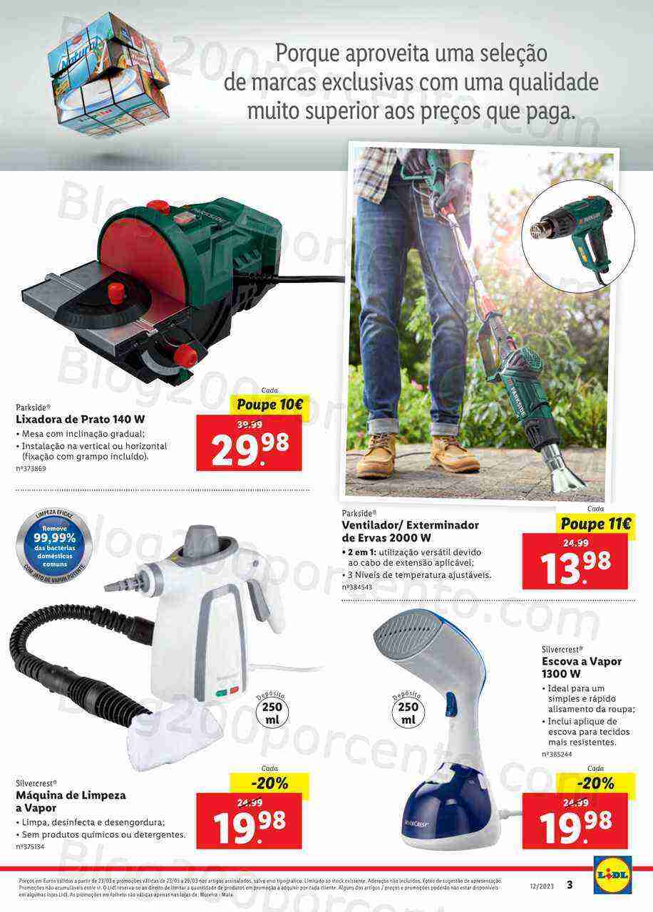 Antevisão Folheto LIDL Bazar Extra Aberturas Promoções de 23 a 29 março