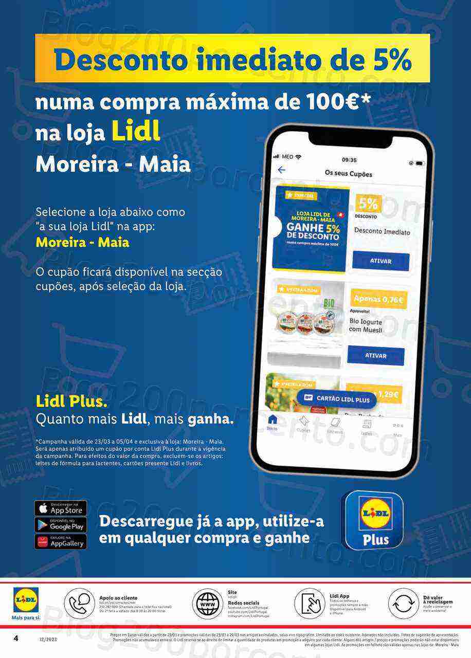 Antevisão Folheto LIDL Bazar Extra Aberturas Promoções de 23 a 29 março