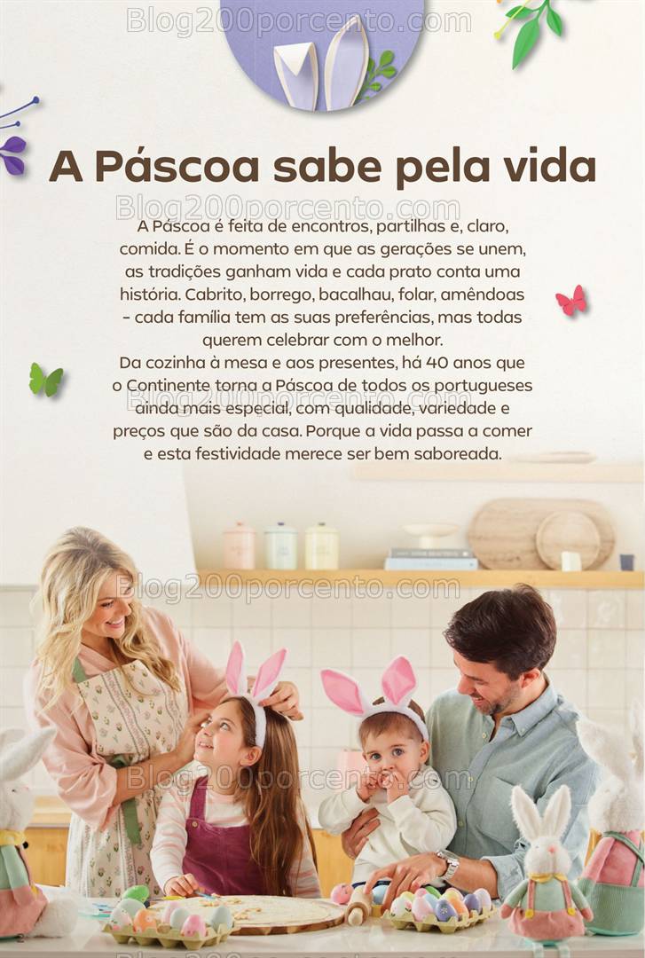Antevisão Folheto CONTINENTE Páscoa Promoções de 1 a 20 abril