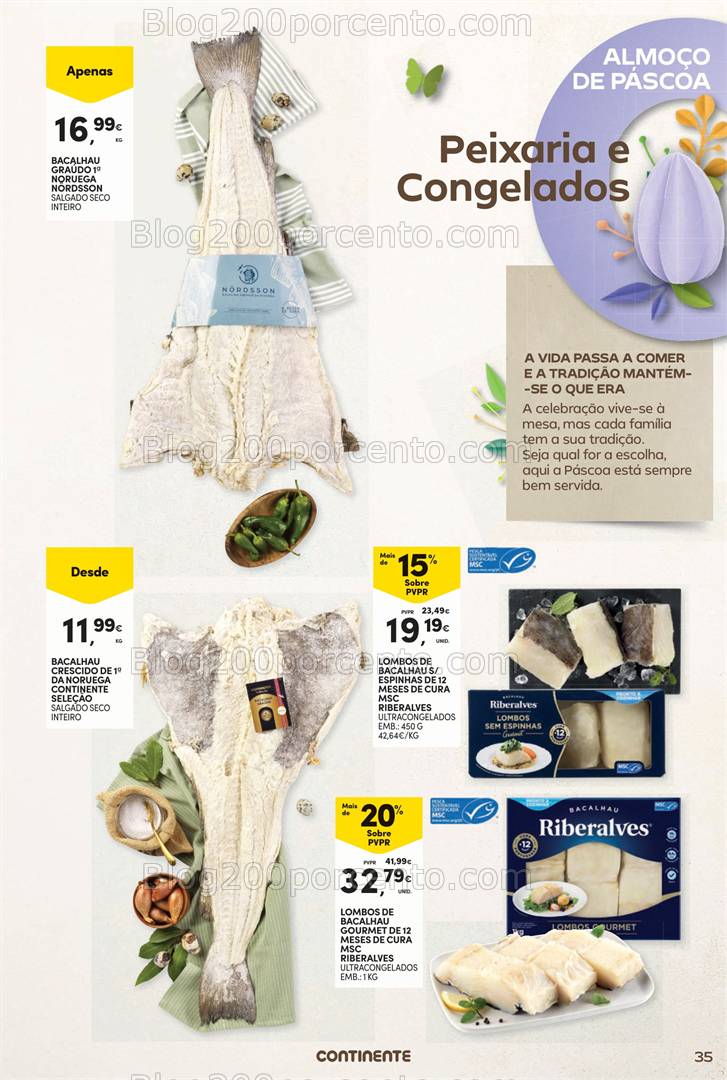 Antevisão Folheto CONTINENTE Páscoa Promoções de 1 a 20 abril