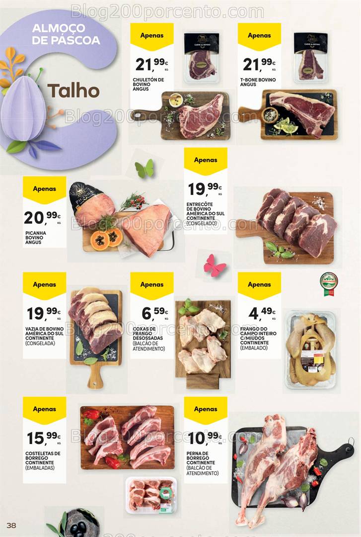 Antevisão Folheto CONTINENTE Páscoa Promoções de 1 a 20 abril