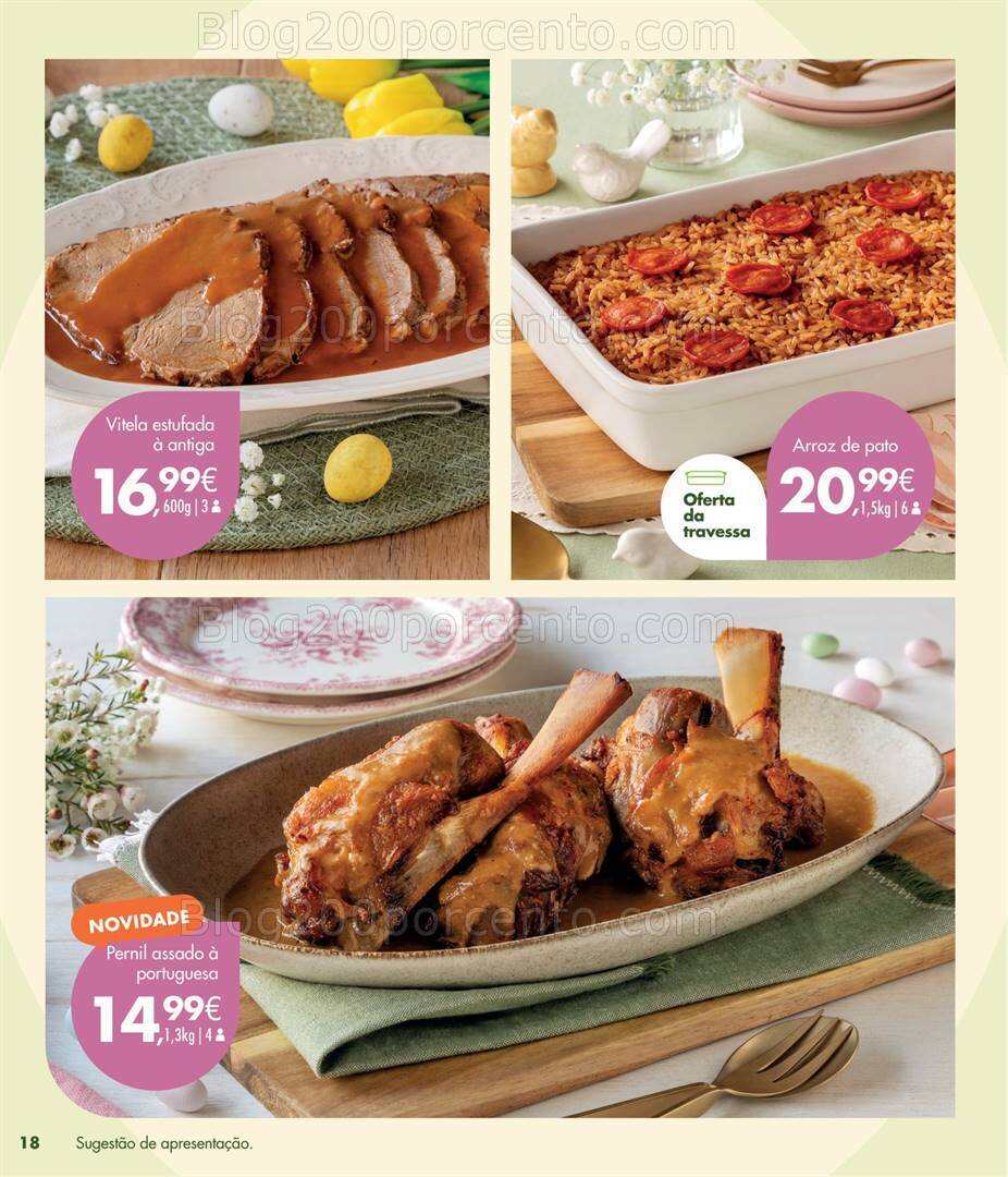 Antevisão Folheto PINGO DOCE Take Away Páscoa Promoções de 5 a 24 março