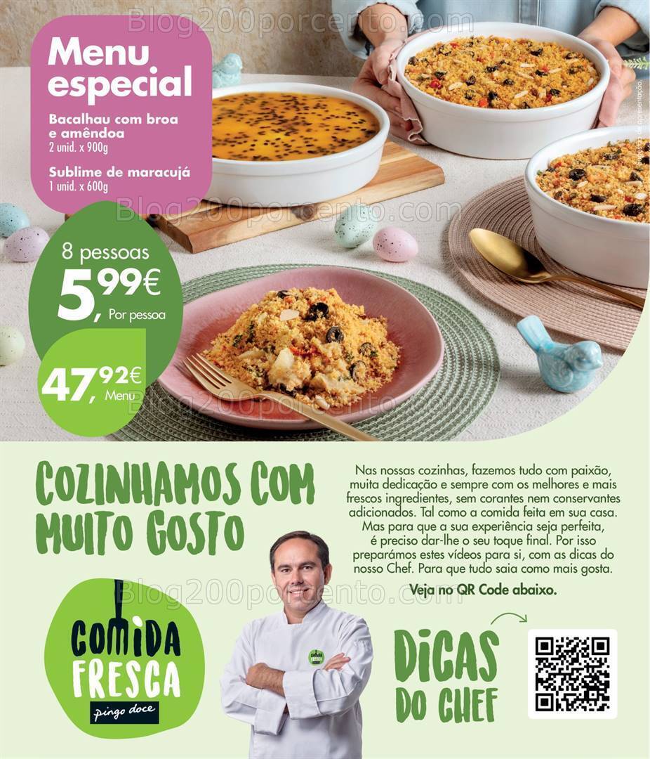 Antevisão Folheto PINGO DOCE Take Away Páscoa Promoções de 5 a 24 março