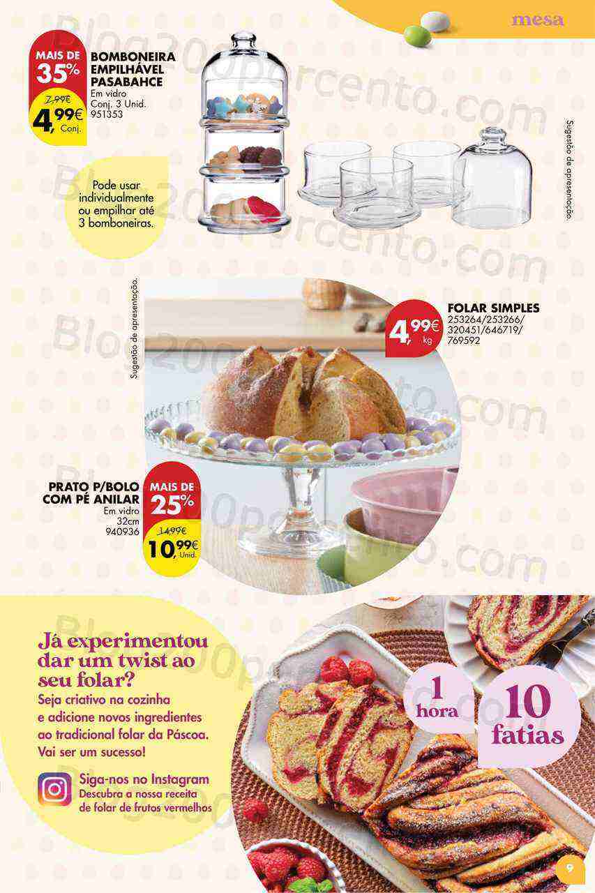 Antevisão Folheto PINGO DOCE Bazar Páscoa Promoções de 7 março a 10 abril
