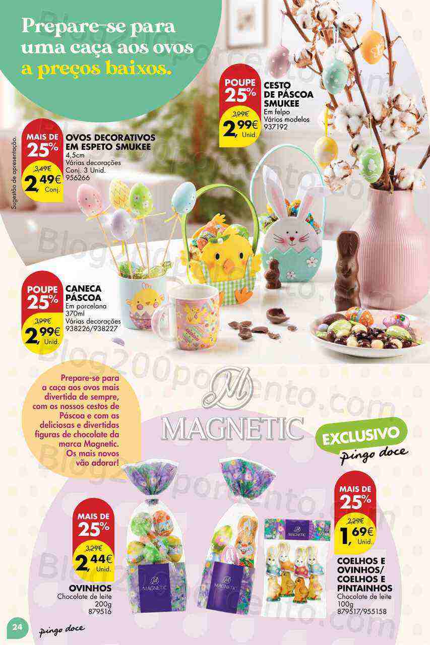 Antevisão Folheto PINGO DOCE Bazar Páscoa Promoções de 7 março a 10 abril
